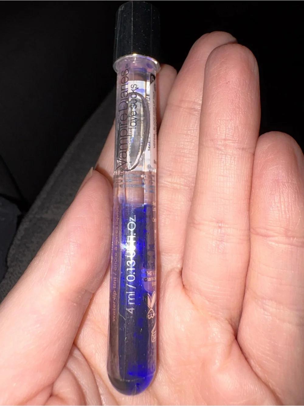 Lottie London x Vampire Diaries blood drip water lip tint in shade Witches